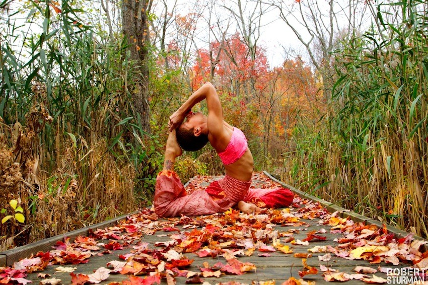 Yoga In Autumn Gorgeous Slideshow